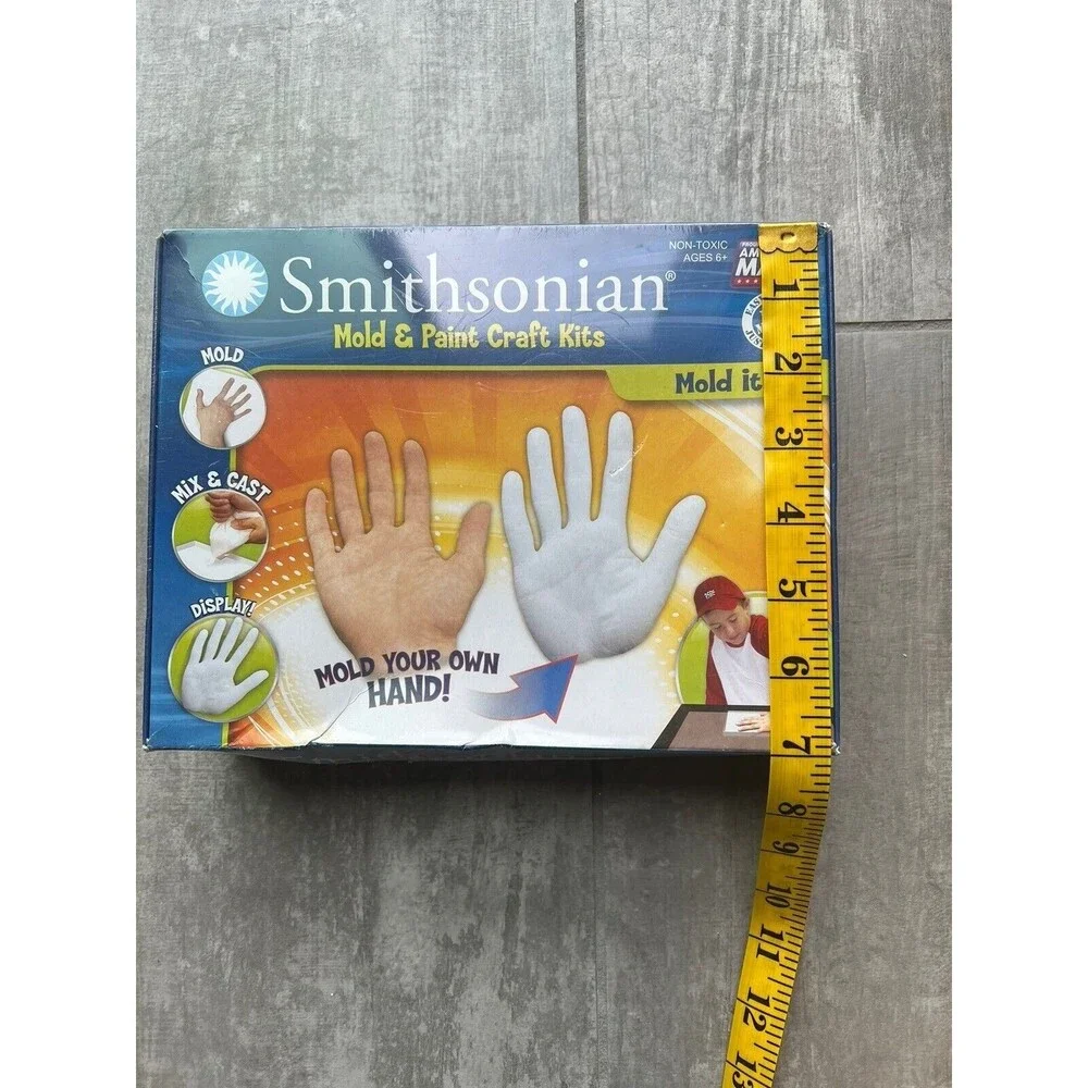 Smithsonian Mold & Paint Craft Kits Mold Your Own HAND Learning Science Art NEW